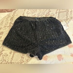 Forever 21 Black Sequin High Waist Shorts